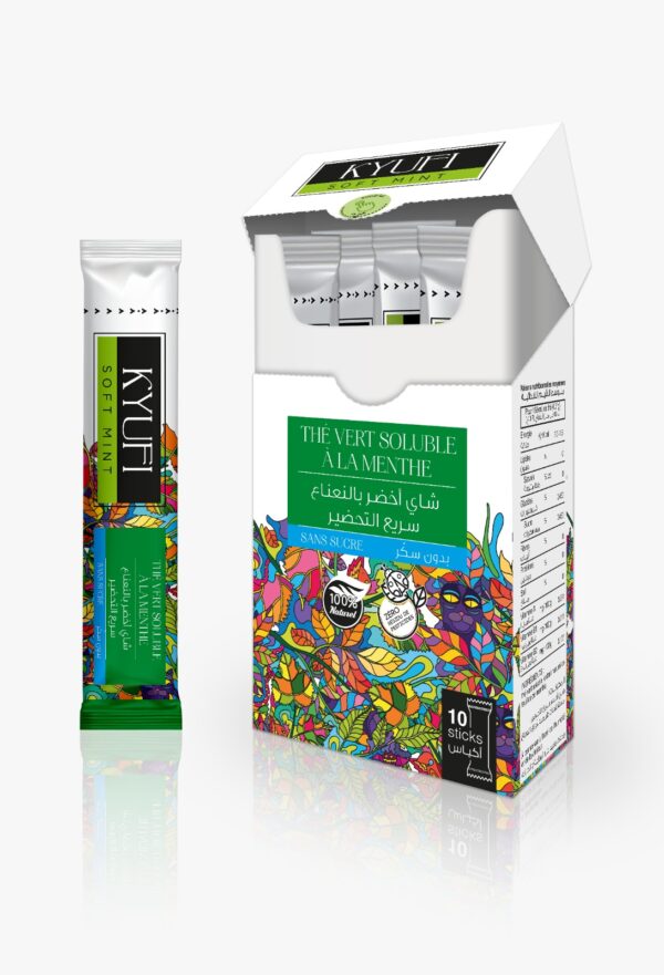 THÉ VERT SOLUBLE A LA MENTHE SANS SUCRE